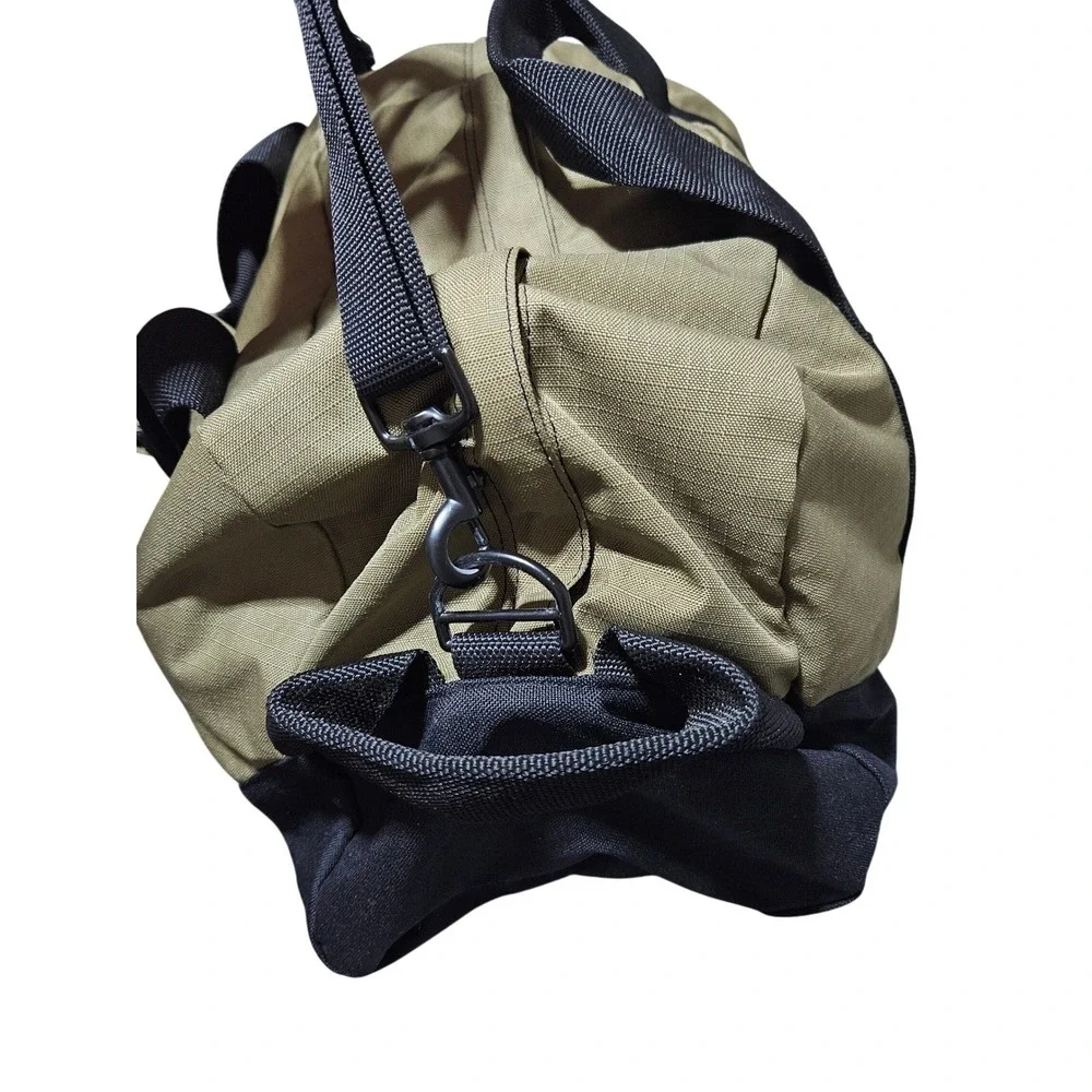 Vintage Cabelas Handled Fishing Hunting Ammunition Duffel Bag Pack Olive‎ Green